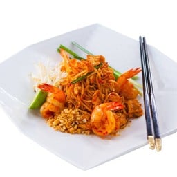 ราเม็งผัดไทยกุ้งสด