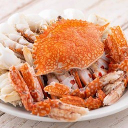 ปูม้านึ่งน้ำจิ้ม