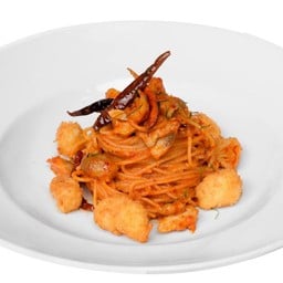 สปาเก็ตตี้ต้มยำกุ้งป๊อบ