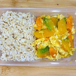 🚩เมนูแนะนำ - อิ่มคลีน ข้าวกล้อง ฟักทองไข่นัว