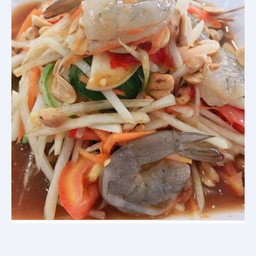 ตำไทยปูกุ้งสด