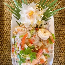 ยำวุ้นเส้นรวมมิตรทะเล