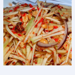 ตำมะม่วงไทยปู,ปลากรอบ