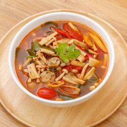 ต้มแซ่บเห็ดรวม Spicy Mixed Mushroom Soup