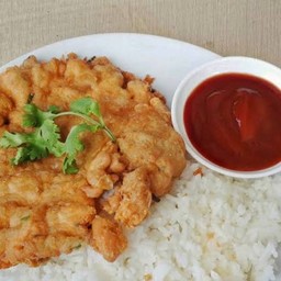 ข้าวไข่เจียวหมูสับ (ไข่ 2 ฟอง)