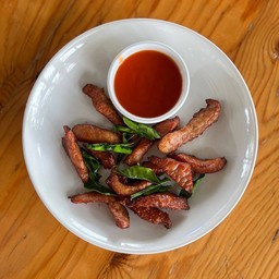 หมูทอดแดดเดียว