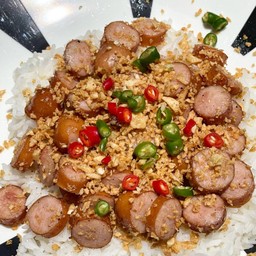 ข้าวไส้กรอกญี่ปุ่นคั่วพริกเกลือ