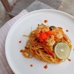 สปาเกตตี้ครีมมี่ต้มยำกุ้ง