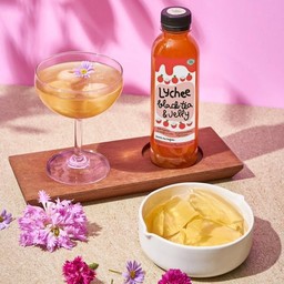 ชาดำ ลิ้นจี่ ใส่เจลลี่ 1 ขวด