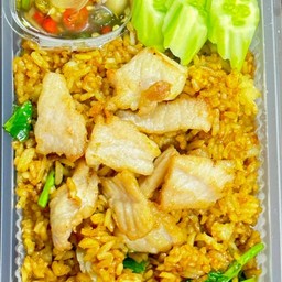 ข้าวผัดโบราณ(ใส่ซีอิ้วดำ)