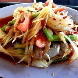 ตำหอยดองกุ้งสด