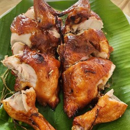 55.1 ไก่อบถังสมุนไพร ครึ่งตัว Roasted Half Chicken with Herbs in Bucket