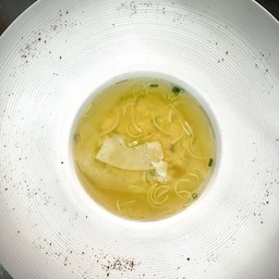 Consumme Soup & Fish Dumpling Singaporn Style