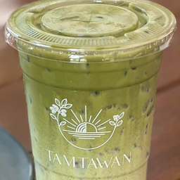 มัทฉะลาเต้เย็น