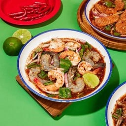 แซ่บกุ้งสดสุก