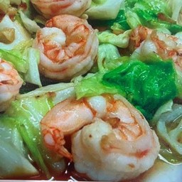 กระหล่ำผัดกุ้ง