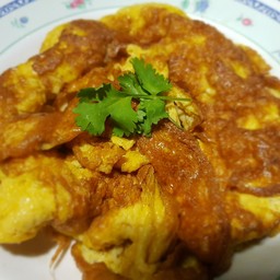 ข้าว + ไข่เจียว ปูอัด