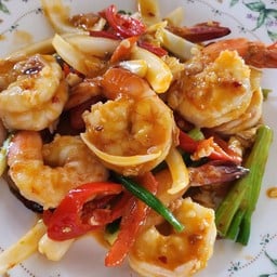 กุ้งผัดไข่เค็ม