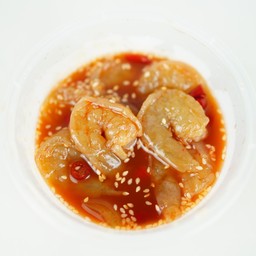 99 กุ้งดอง(ซอสโคชูจัง) ไซส์ประหยัด 5ตัว แต่อร่อยเหมือนเดิม พร้อมน้ำจิ้ม+วาซาบิ