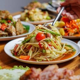 เทยตำยำเเช่บ(เจ้าเก่า บ่อสร้าง)