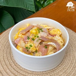 ข้าวไข่ข้นแฮมเบคอน