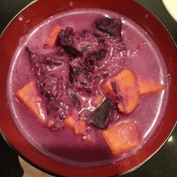 บวชมันม่วงญี่ปุ่นมันเหลืองกะทิ