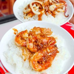 ข้าวกุ้งกระเทียม