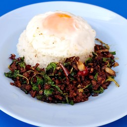 กะเพราเนื้อโบราณ