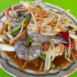 ตำกุ้งสด