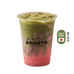 มัทฉะสตรอเบอร์รี่เย็น