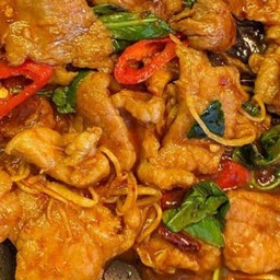 [อร่อยซ่ากับโค้ก] ข้าวพริกเเกงหมู +  โค้ก ออริจินัล (ขวด) 