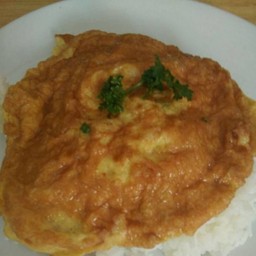 ข้าวไข่เจียวกุ้งสับ