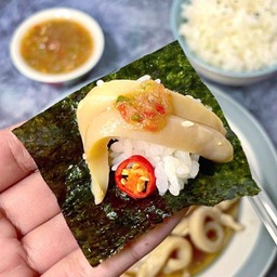 Set หมึกดองซีอิ๊วเกาหลี(ลวกสุก)