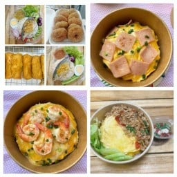 ครัวอิมาดาม ข้าวไข่ข้น & กากหมูคั่วพริกเกลือ บ้านบึง