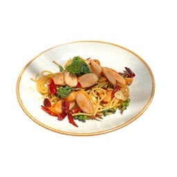 สปาเก็ตตี้ผัดไส้กรอก