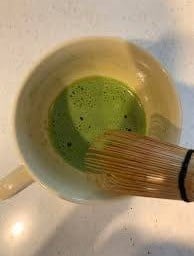 มัทฉะลาเต้ร้อน