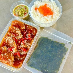 Set แซลมอนดองซีอิ๊ว L