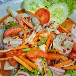 ยำกุ้งสด