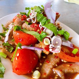 ตำคอหมูย่าง