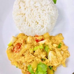 ผัดผงกะหรี่(ราดข้าว)