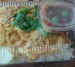 ข้าวไข่เจียวหมูสับ+น้ำพริกกะปิ