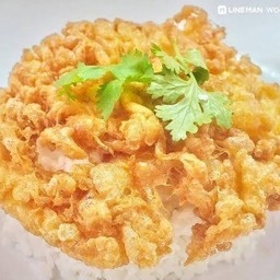 ข้าวไข่เจียวไก่สับ