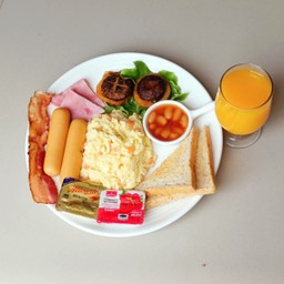 อิงลิช เบรคฟาสต์+น้ำส้ม