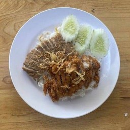 ข้าวไก่ทอด+เนื้อทอด KCT+NT