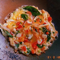 ข้าวไข่เจียว 2 ฟอง