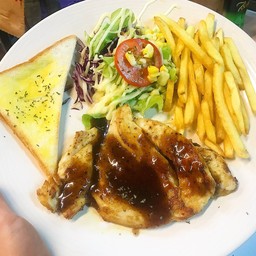 สเต็กไก่พริกไทยดำ