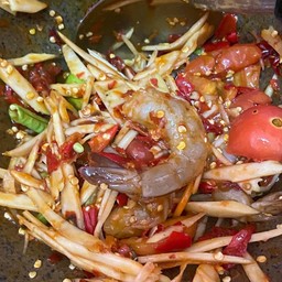 ตำกุ้งสด