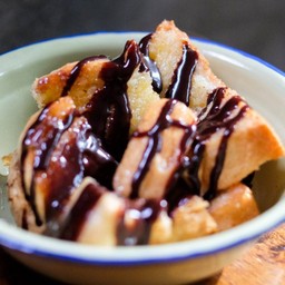 ปังปิ้งเตาถ่าน - เนย ช็อคโกแลต 1 คู่