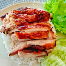 ข้าวราด_ไก่อบนอร์ด (สูตรคุณย่า)