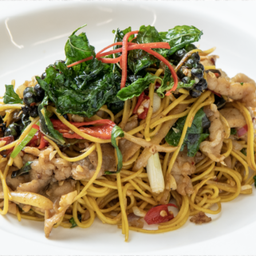 หมี่ซั่วผัดขี้เมาหมู